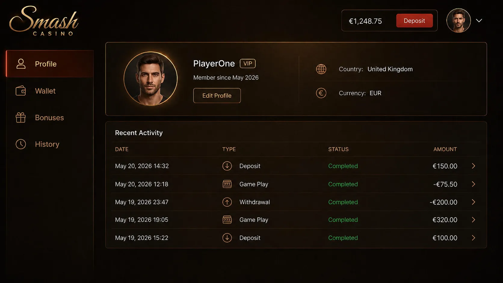 Step-by-step Smash Casino login process