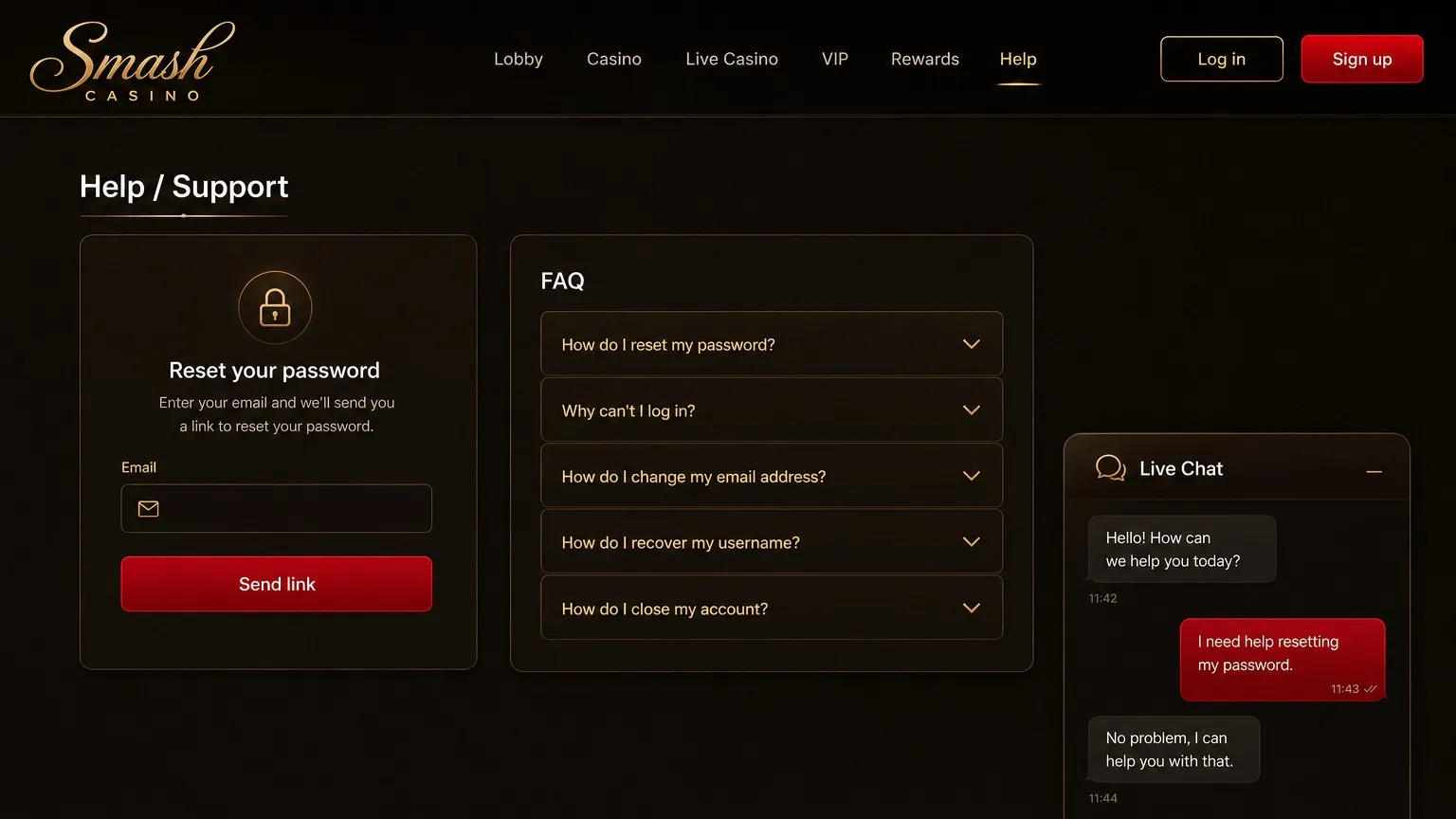 Troubleshooting Smash Casino login problems